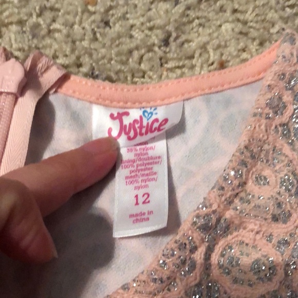 Gorgeous justice size 12 girls formal dress - Picture 3 of 4